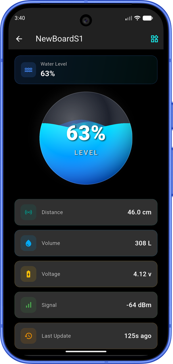Mobile App Sensor Details