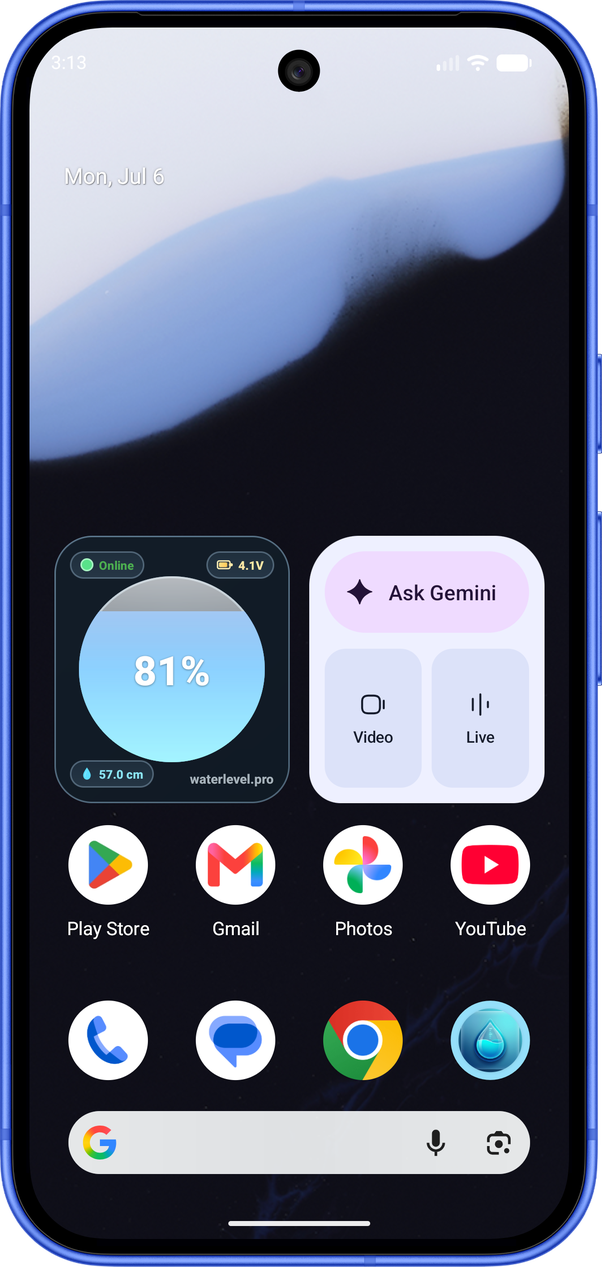 Mobile App Device Widget